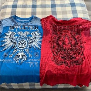 Two Affliction T-Shirts